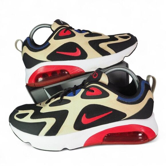Nike Air Max 200 'Team Gold University Red' Sneakers AQ2568-700 Men's 8.5 - Picture 1 of 11